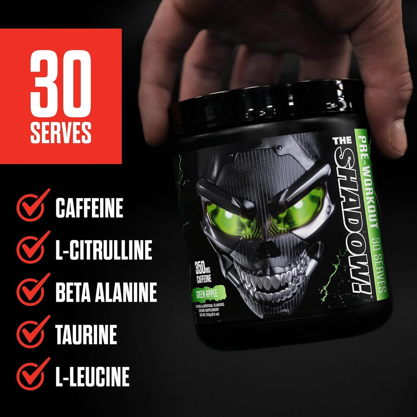 JNX Sports - The Shadow! Pre-Workout 30 porcijų