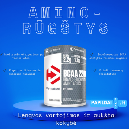 Dymatize BCAA 2200 400 kaps.