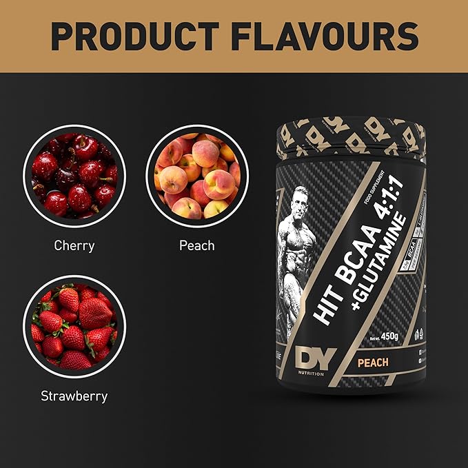 DY HIT BCAA 4:1:1 + Glutaminas 450g