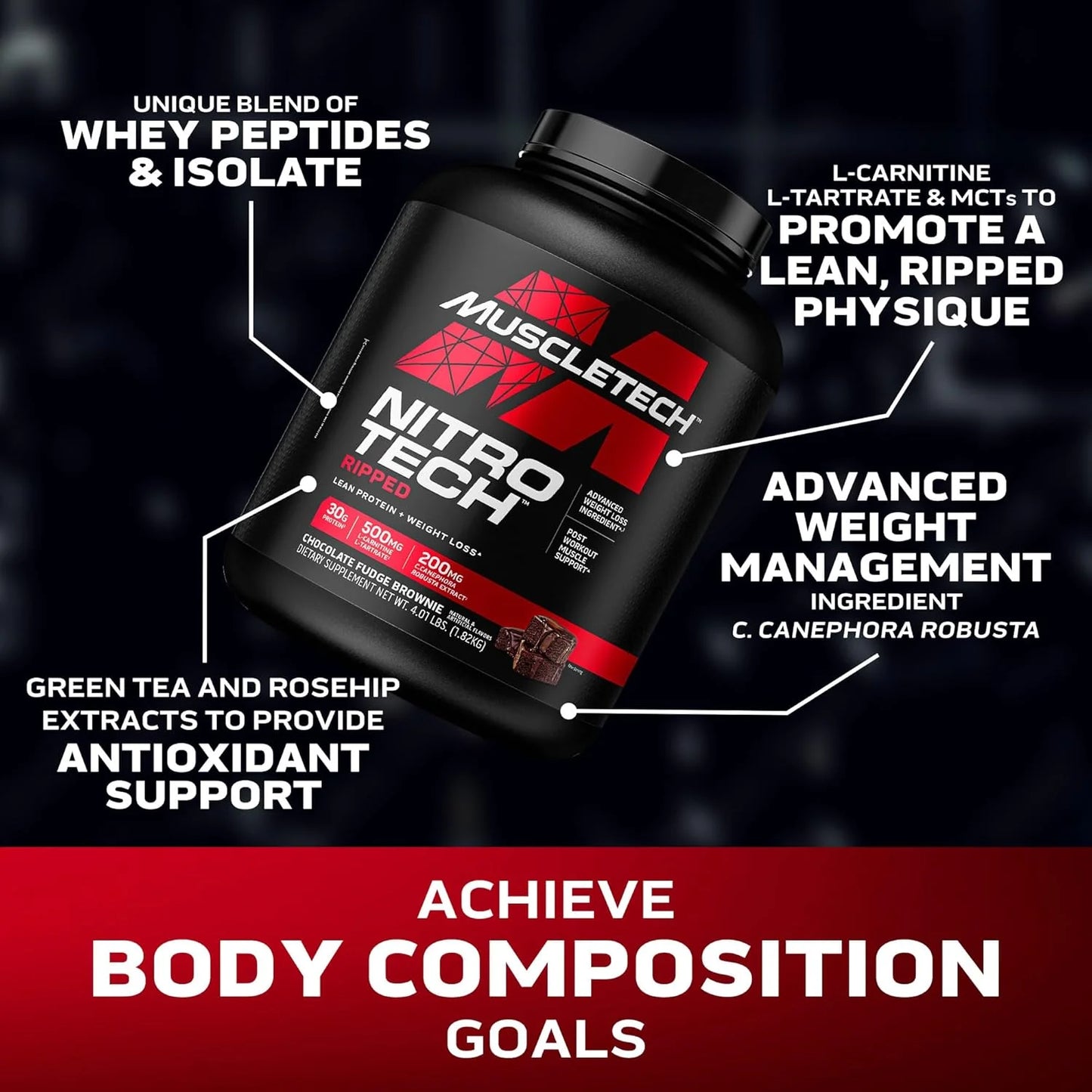 MuscleTech Nitro-Tech Ripped 1.8kg