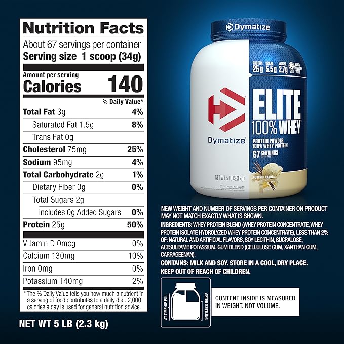 Dymatize Baltymų Išrūgos Elite Whey 2.170kg