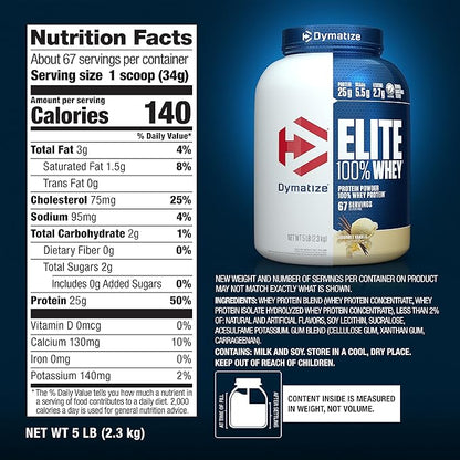 Dymatize Baltymų Išrūgos Elite Whey 2.170kg