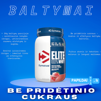 Dymatize Baltymų Išrūgos Elite Whey 942g