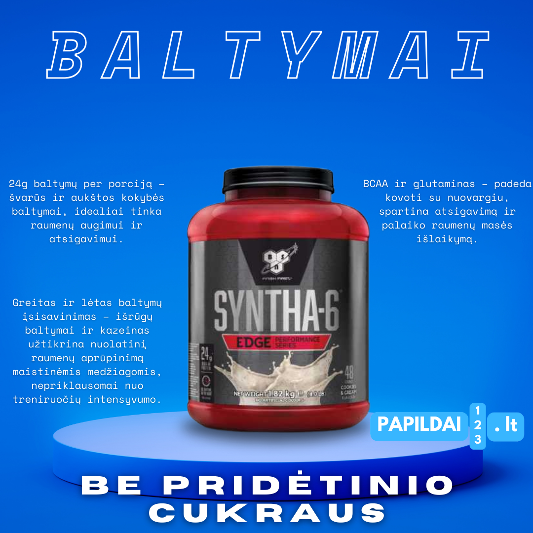 BSN Syntha Edge-6 baltymai 1.78kg - 1.92kg