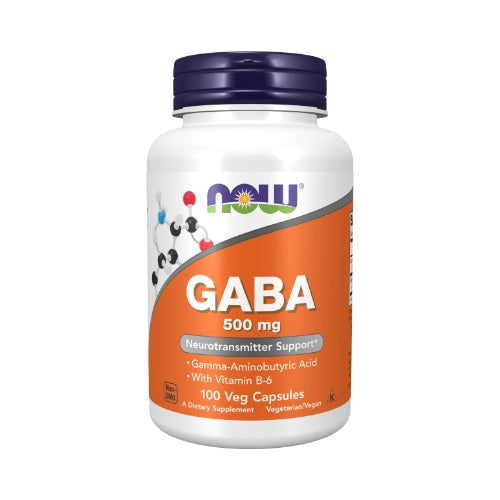 NOW GABA 500mg 200 Veg. Capsules